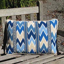 Balouch Stripe 04 in strong blues