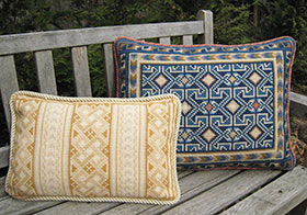 Balouch #BAL-01 and Celtic Knot #CEL-05 pillows