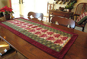 Grapes with Leaf Runner in cranberry reds