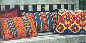 Small Karakum 04 with companion pillows