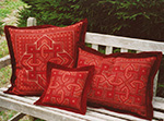 our signature red color group - patterns shown are from the Basilica group