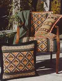 Anatolia kilim upholstery from cross-point.com