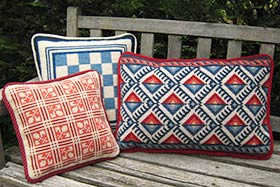 Anatolia back pillow 08, Fleur de Lis 02 and Small Game Board 02