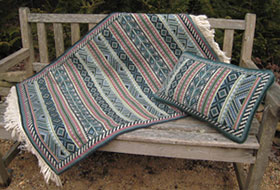 Berber Stripe kilim needlepoint kits for pillows and rugs from cross-point.com