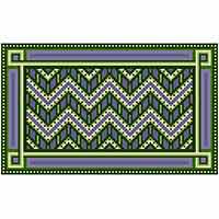 lavender and greens