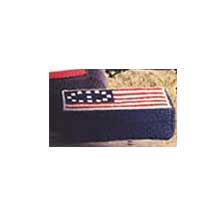 Geometric 13 star flag door stop kit in red, whiteand blue