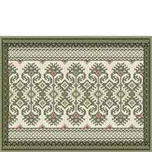 Kilim II Large Rectangle 07 gray greens