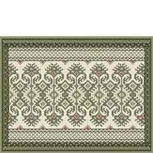 Kilim II Large Rectangle 07 gray greens