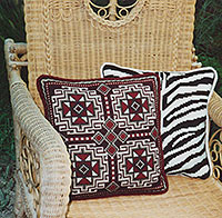 Small Soumak 01 with Zebra Pillow