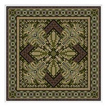 Topkapi 09 in historic tapestry colors brown greens