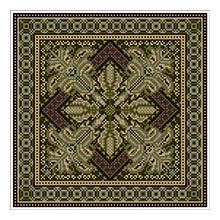 Topkapi 09 in historic tapestry colors brown greens