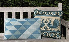 Triangles Back Pillow 03 with Shalimar 01