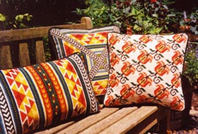 Tulip Stripe 04 with Small Tabriz & Tabriz Back Pillow 01 pillows